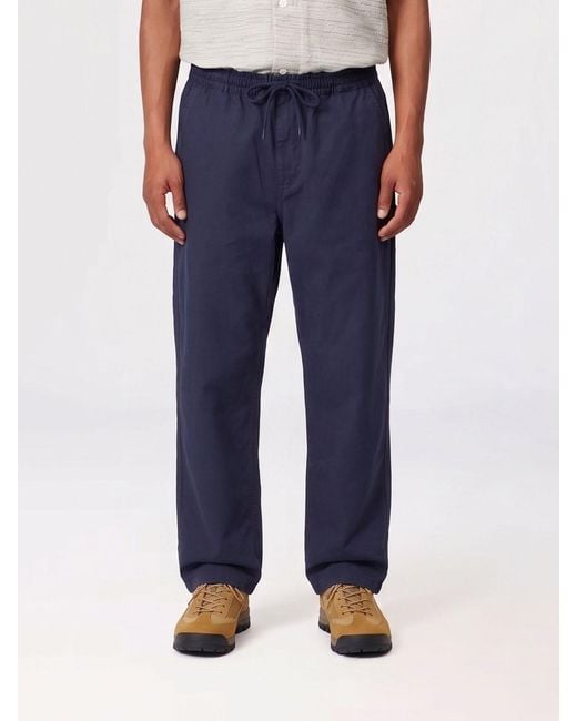 Carhartt Blue Cotton Trousers for men