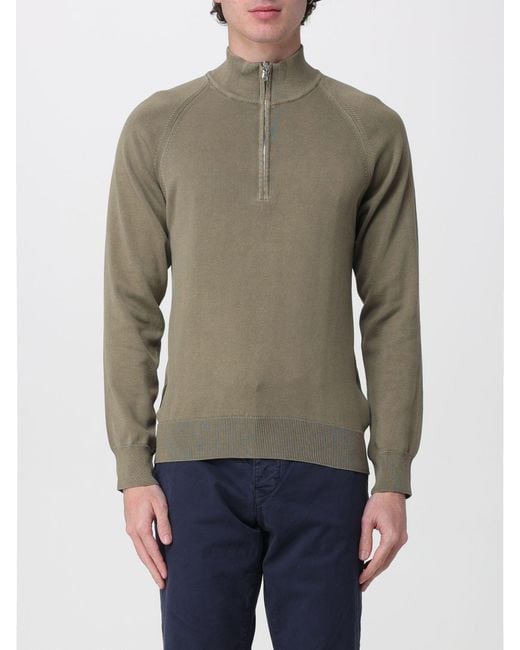 Blauer Baumwollpullover in Multicolor für Herren