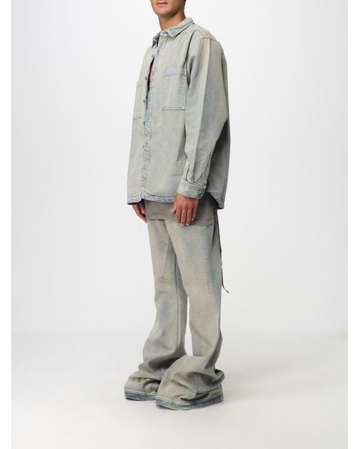 Rick Owens Gray Denim Jackets for men