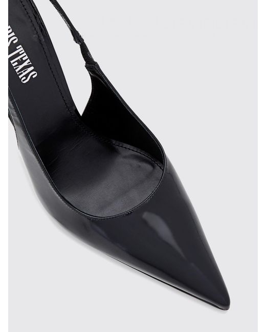 Paris Texas White Lidia Patent Leather Slingback Pumps With High Heel