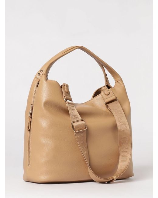 Liu Jo Natural Kaliska Faux Leather Bag With Perforated Monogram