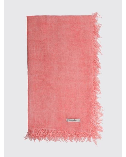 Faliero Sarti Pink Silk Blend Scarf