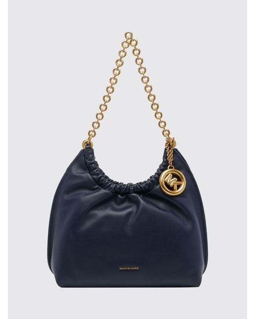 Michael Kors Blue Indie Leather Bag