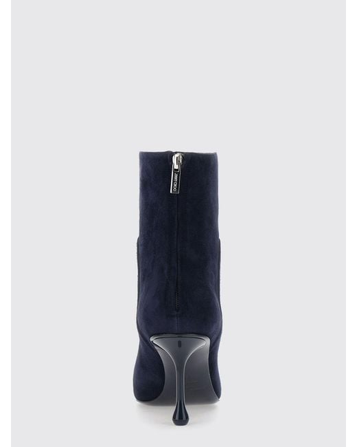 Jimmy Choo Blue Flat Ankle Boots
