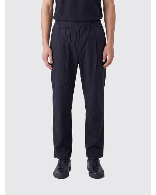 FAMILY FIRST Blue Stretch Cotton Jogging Trousers for men