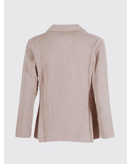 Lardini Natural Double-Breasted Cotton Blazer for men