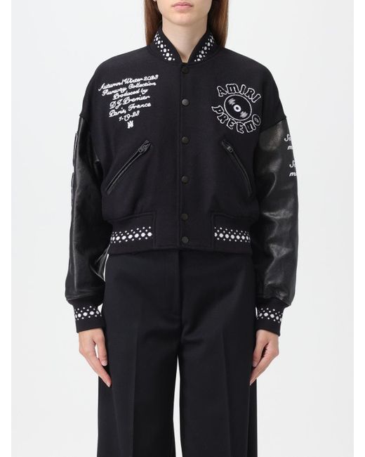 Amiri Black Varsity Jacket