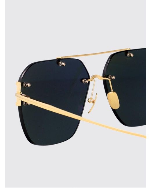 Linda Farrow Gray Reyner 22Kt Plated Titanium Sunglasses for men