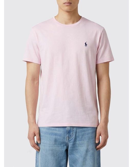 Polo Ralph Lauren Blue Cotton T-Shirt With Logo for men