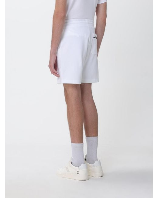 Michael Kors White Organic Cotton Blend Jogging Shorts for men