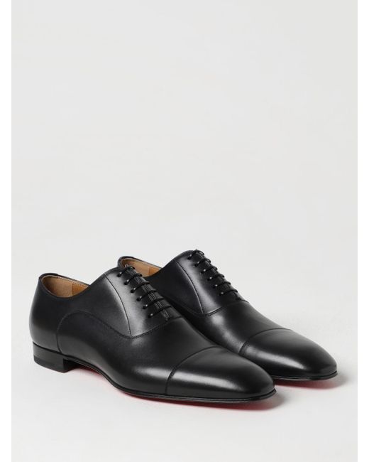 Christian Louboutin Black Brogue Shoes for men