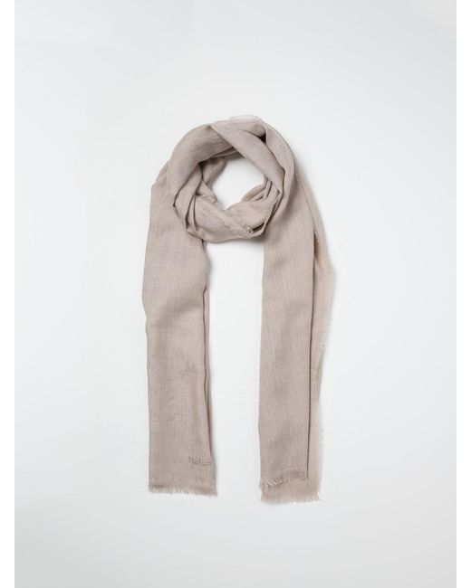 Max Mara White Schal Aus Schurwolle