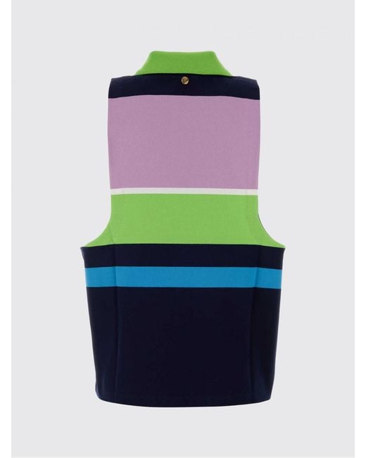 Versace Blue Striped Cotton Polo Shirt