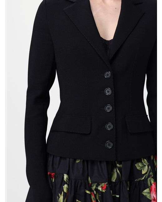 Dolce & Gabbana Black Dolce &Amp Gabbana Single Breasted Blazer
