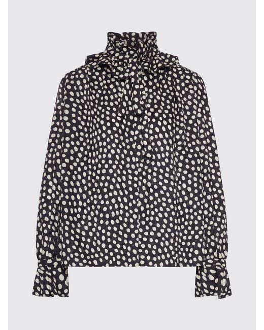 Chloé Black ChloÉ Silk Blouse With Polka Dots
