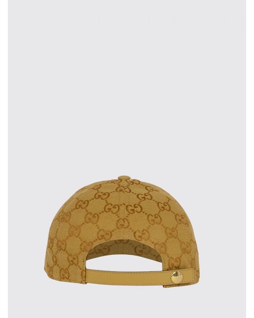 Gucci Natural Gg Monogram Jacquard Baseball Cap With Embroidered Logo