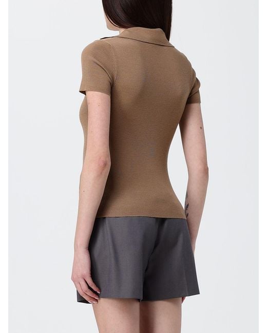 Max Mara Multicolor Basic Wool Knit Polo