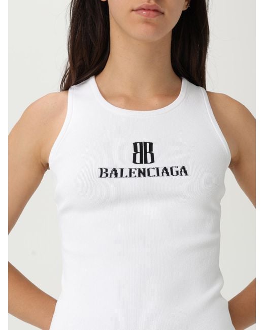 Camiseta Mujer Balenciaga de color White