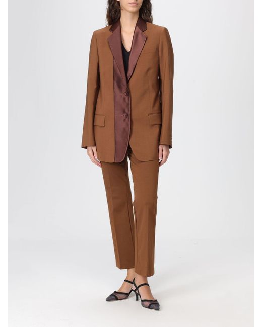 Fendi Brown Single-Breasted Wool And Mohair Blazer