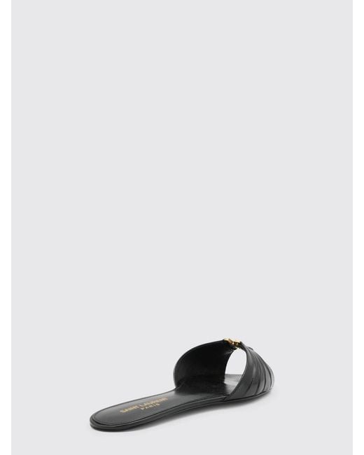 Saint Laurent Black Babylone Leather Mules