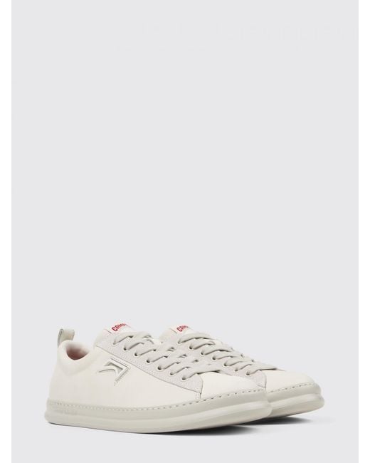 Camper White Runner Leather Sneakers for men