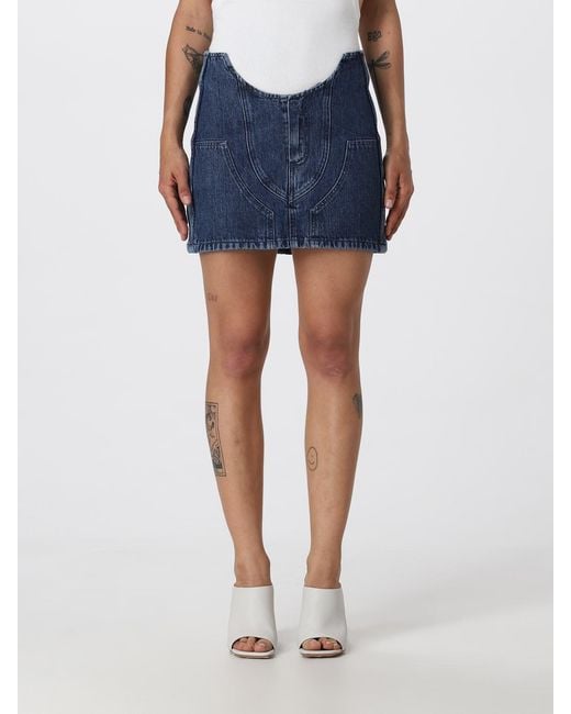 Off-White c/o Virgil Abloh Blue Denim Skirt