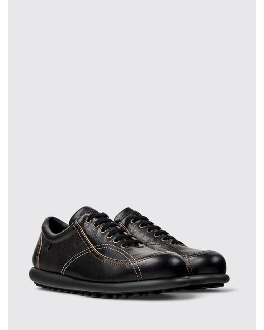 Camper Black Twins Leather Sneakers for men