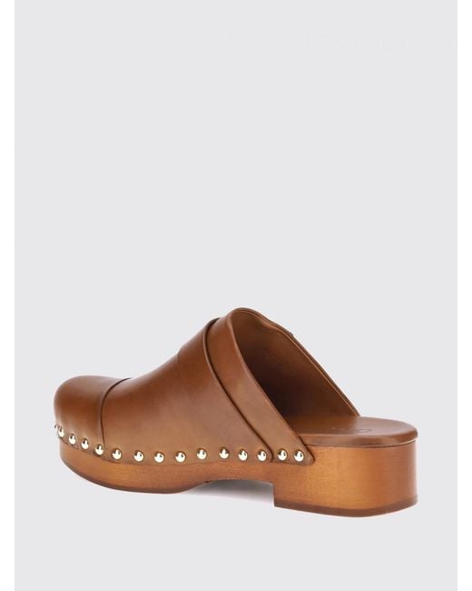 Chloé Brown ChloÉ Jeannette Leather Sabot