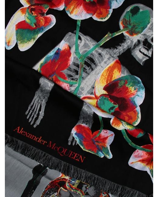 McQueen Black Scarf