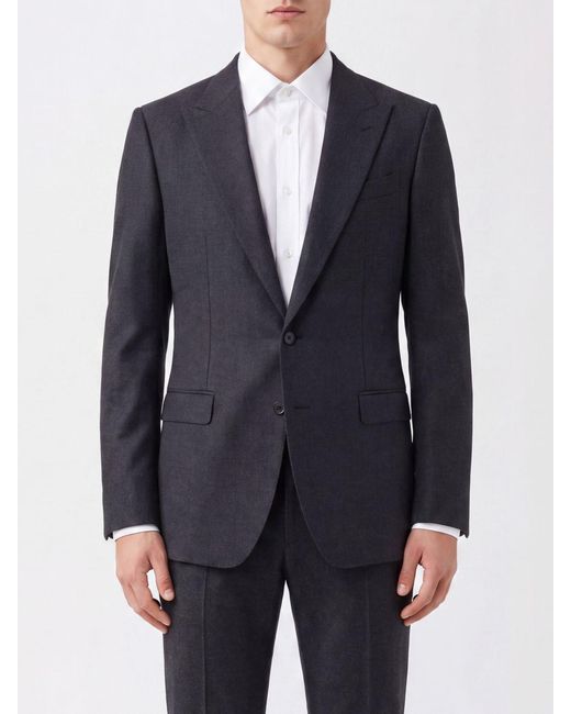 Dolce & Gabbana Blue Dolce &Amp Gabbana Taormina Slim Fit Wool Suit With Single-Breasted Blazer for men