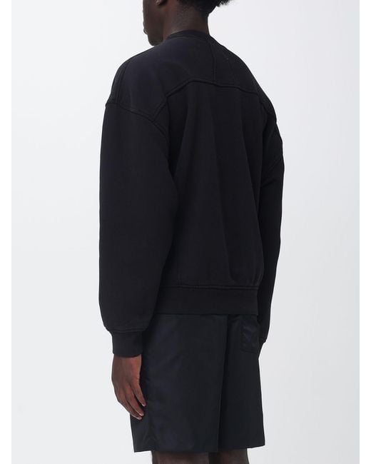 Rhude Blue Cotton Crewneck Sweatshirt With Logo for men