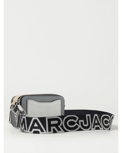 Borsa The Snapshot in pelle spalmata di Marc Jacobs in Gray