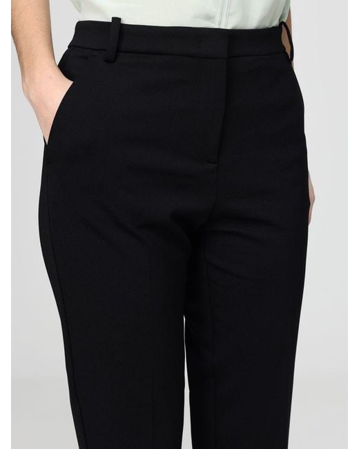 Pinko Black Bello Stretch Viscose Blend Trousers