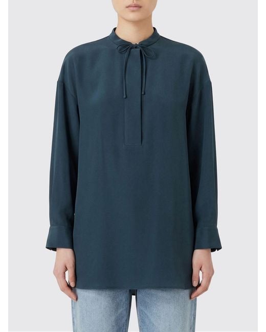 Giorgio Armani Blue Silk Shirt