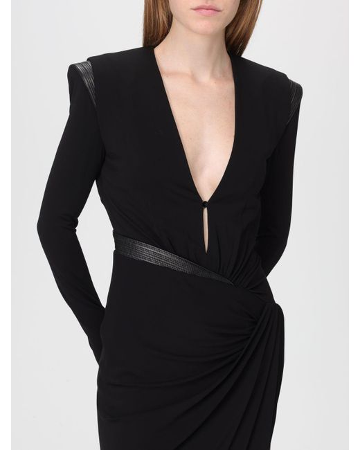 Versace Black V-neck Mini Dress