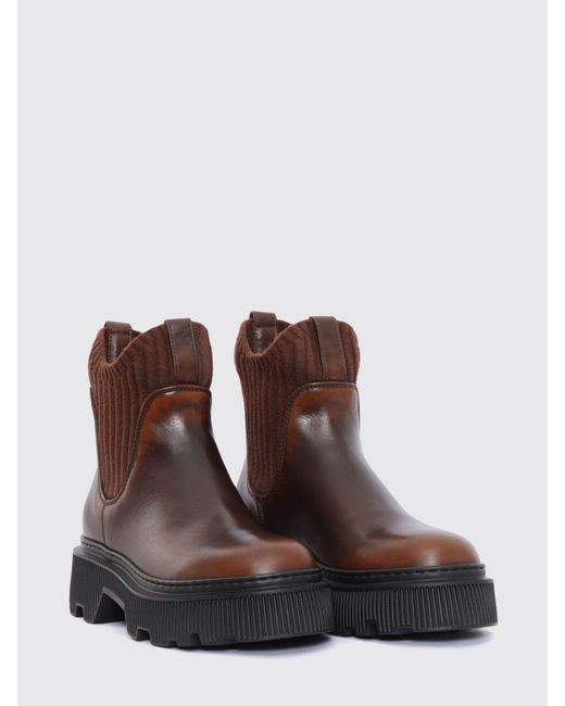 Santoni Brown Shoes