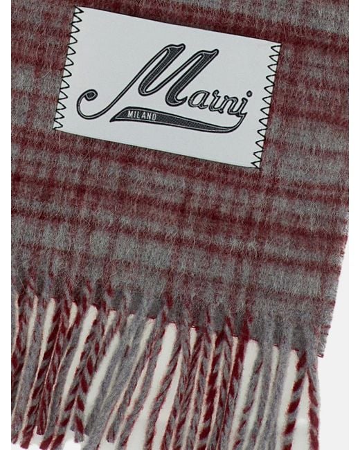 Marni Multicolor Blended Wool Scarf