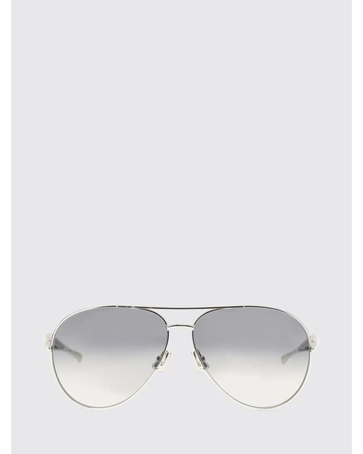Bottega Veneta White Sardine Metal Sunglasses