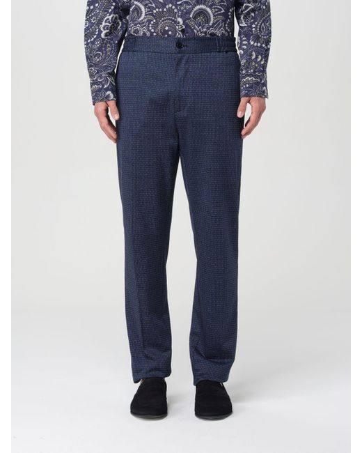 Etro Blue Pants for men