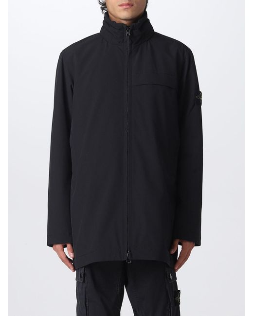 Stone island deals trench coat black