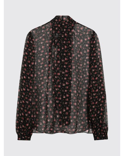 Dolce & Gabbana Black Dolce &Amp Gabbana Silk Shirt With Floral Print