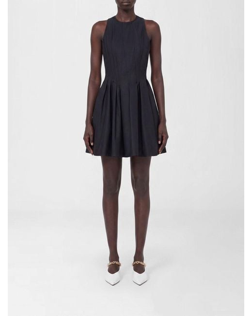 Sportmax Blue Cotton Mini Dress