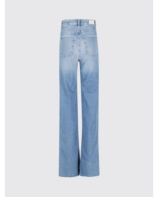 ICON DENIM Blue Palazzo Denim Jeans