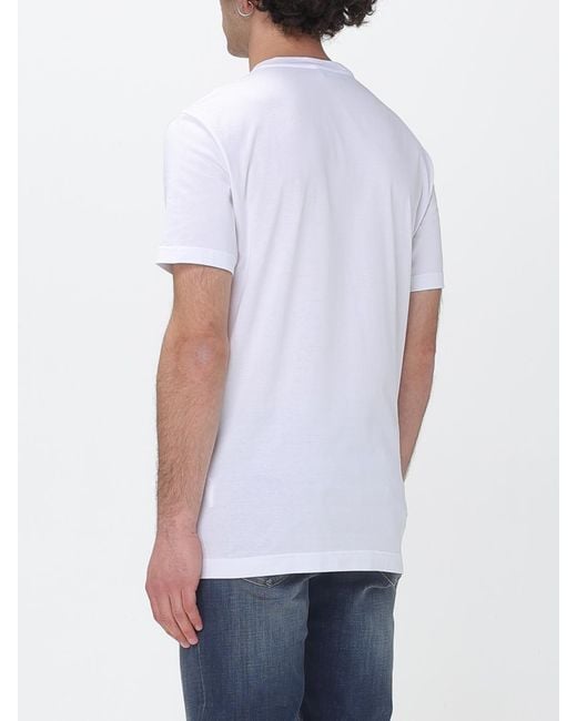 Dolce & Gabbana White Dolce &Amp Gabbana Cotton T-Shirt With Logo for men