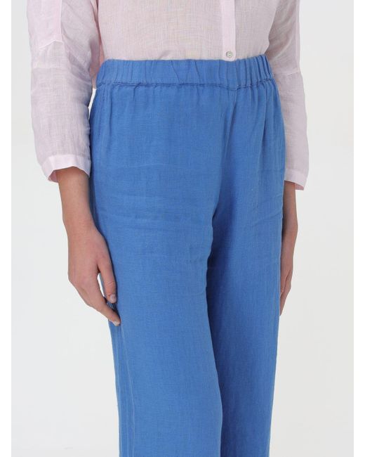 120% Lino Blue Pants