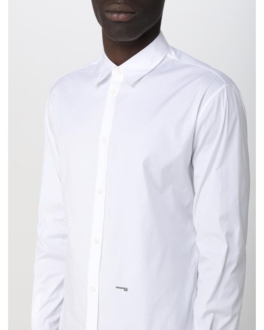 DSquared² White Shirt In Cotton for men