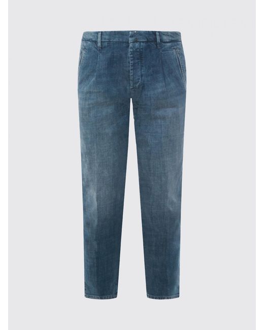 Incotex Blue Stretch Denim Slim Fit Jeans for men