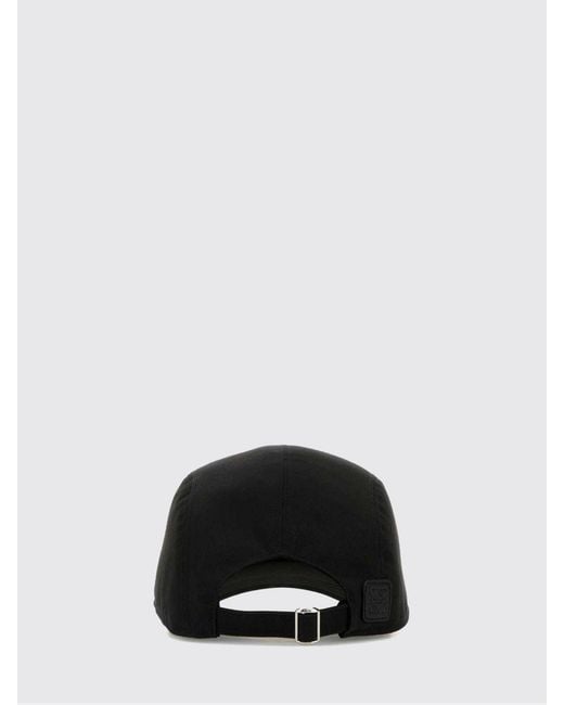 Loewe Black Anagram-Embroidered Cotton-Twill Baseball Cap for men