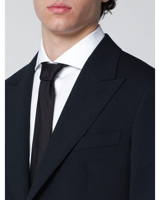 DSquared² Black London Single-Breasted Wool Suit for men