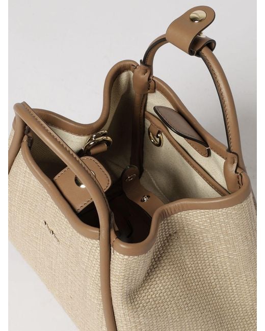 Max Mara Natural Marine Raffia Bag